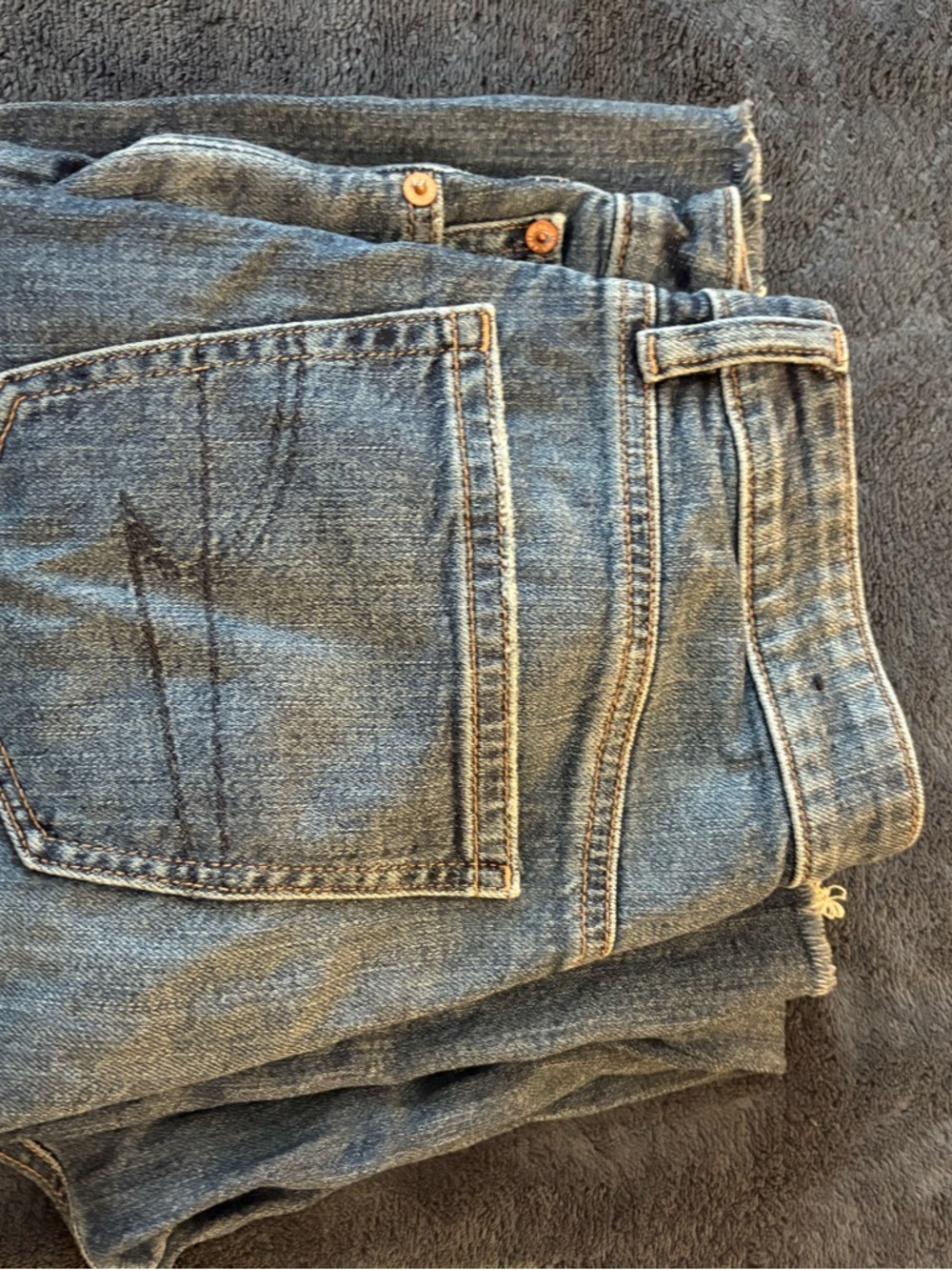 American Eagle Outfitters Blue Denim Wide Leg Jeans
